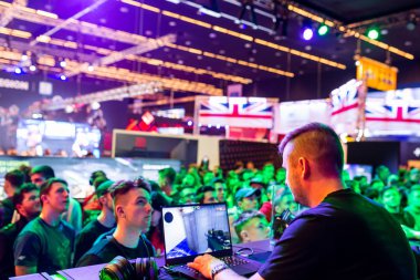 Katowice, Polonya - 3 Mart 2019: Intel Extreme Masters 2019 - E