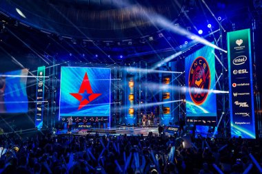 Katowice, Polonya - 3 Mart 2019: Intel Extreme Masters 2019 - E
