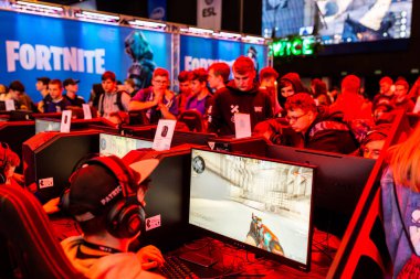 Katowice, Polonya - 3 Mart 2019: Intel Extreme Masters 2019 - E