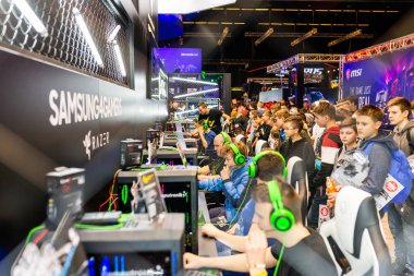 Katowice, Polonya - 3 Mart 2019: Intel Extreme Masters 2019 - E