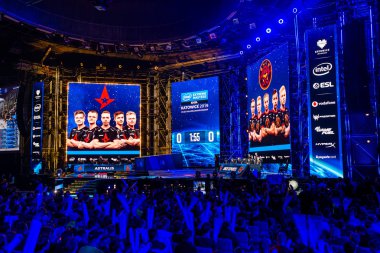 Katowice, Polonya - 3 Mart 2019: Intel Extreme Masters 2019 - E