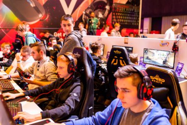 Katowice, Polonya - 3 Mart 2019: Intel Extreme Masters 2019 - E
