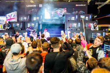 Katowice, Polonya - 3 Mart 2019: Intel Extreme Masters 2019 - E