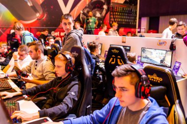 Katowice, Polonya - 3 Mart 2019: Intel Extreme Masters 2019 - E