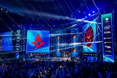 Katowice, Polonya - 3 Mart 2019: Intel Extreme Masters 2019 - E