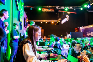 Katowice, Polonya - 3 Mart 2019: Intel Extreme Masters 2019 - E