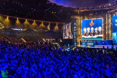 Katowice, Polonya - 3 Mart 2019: Intel Extreme Masters 2019 - E