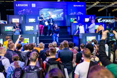 Katowice, Polonya - 3 Mart 2019: Intel Extreme Masters 2019 - E