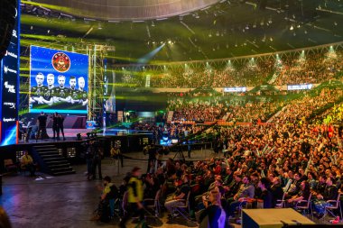 Katowice, Polonya - 3 Mart 2019: Intel Extreme Masters 2019 - E