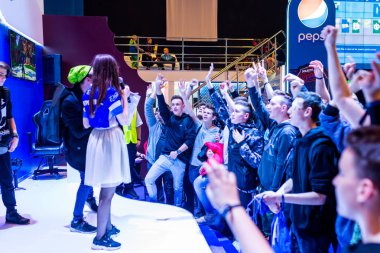 Katowice, Polonya - 3 Mart 2019: Intel Extreme Masters 2019 - E