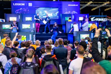 Katowice, Polonya - 3 Mart 2019: Intel Extreme Masters 2019 - E