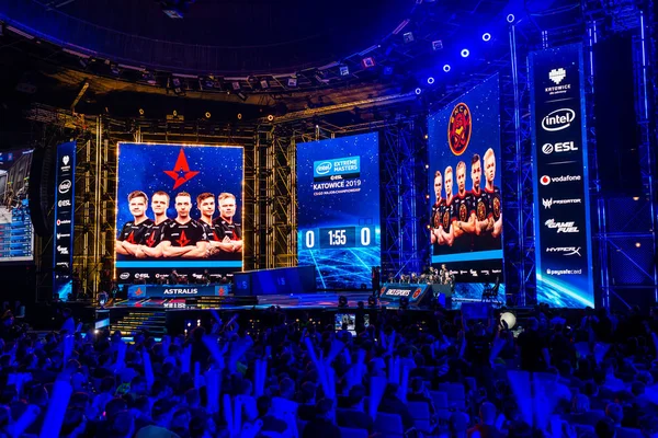 Katowice, Polonya - 3 Mart 2019: Intel Extreme Masters 2019 - E