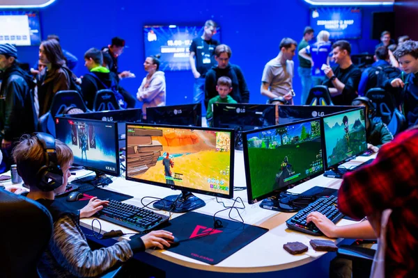 KATOWICE, POLONIA - 3 de marzo de 2019: Intel Extreme Masters 2019 - E —  Fotos de Stock