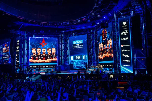Katowice, Polonya - 3 Mart 2019: Intel Extreme Masters 2019 - E