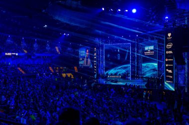 Katowice, Polonya - 3 Mart 2019: Intel Extreme Masters 2019 - E
