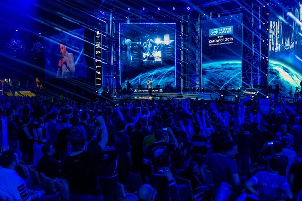 KATOWICE, POLÓNIA - Março 3, 2019: Intel Extreme Masters 2019 - E — Fotografia de Stock