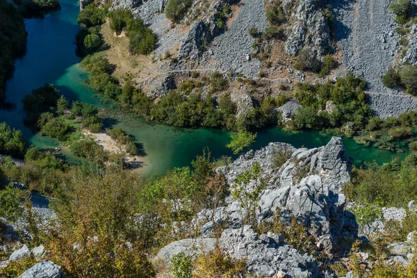 Zrmanja kanyonu, Zadar'da Zrmanja Nehri, Dalmaçya, Hırvatistan