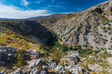 Zrmanja kanyonu, Zadar'da Zrmanja Nehri, Dalmaçya, Hırvatistan