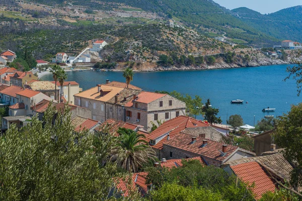 Beautiful Dalmatian coast, Trstenik, Dalmatia, Croatia, Peljesac — Stock Photo, Image