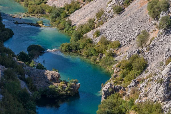 Zrmanja kanyonu, Zadar'da Zrmanja Nehri, Dalmaçya, Hırvatistan
