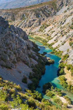 Zrmanja kanyonu, Zadar'da Zrmanja Nehri, Dalmaçya, Hırvatistan