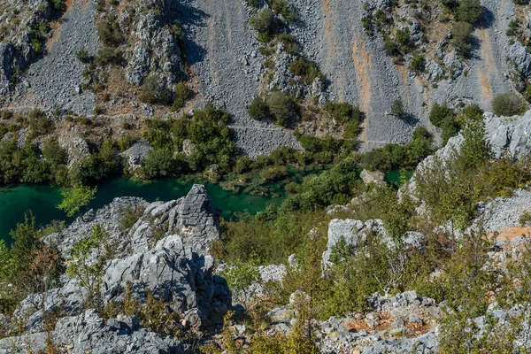 Zrmanja kanyon, River Zrmanja, Zadar megye, Dalmácia, Horvátország — Stock Fotó