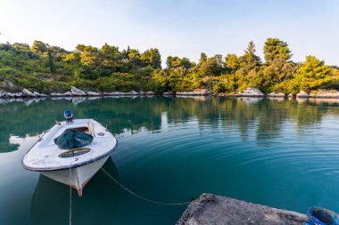 Trpanj, Dalmaçya, Hırvatistan güzel gizli koy; Peljesac peni