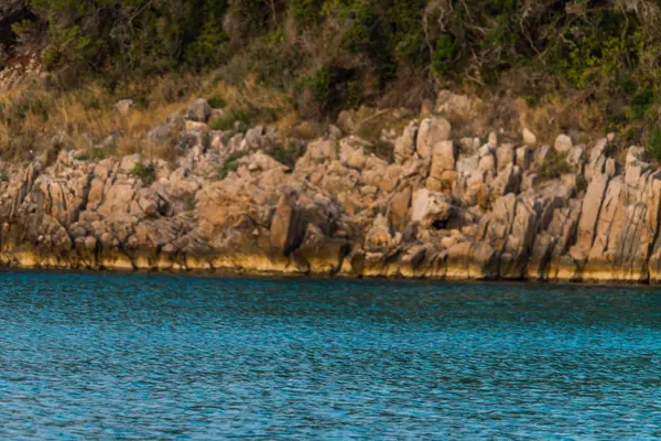 Gün batımında Divna Plajı, Peljesac yarımadası, Dalmaçya, Hırvatistan
