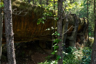 Saraybosna, Bosna ve Hercegovina - 28 Ağustos 2019: Terk Edilmiş Ol