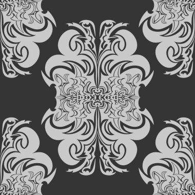 Sorunsuz doku ile süsler. Doku ile dekoratif süsler. Vektör çizim.