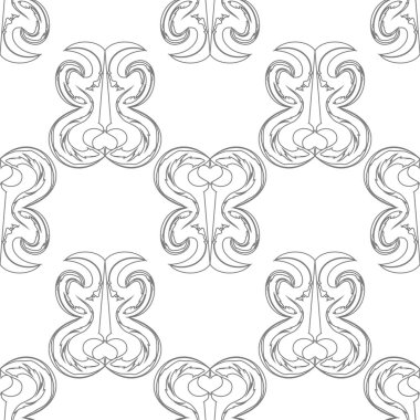 Sorunsuz doku ile süsler. Doku ile dekoratif süsler. Vektör çizim.