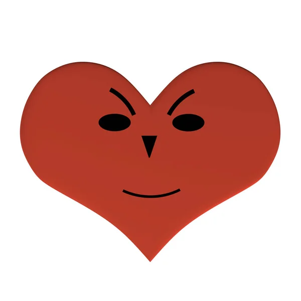 Srdce Výrazem Srdce Výrazem Zlo Vektorové Ilustrace Srdce Výrazem — Stockový vektor