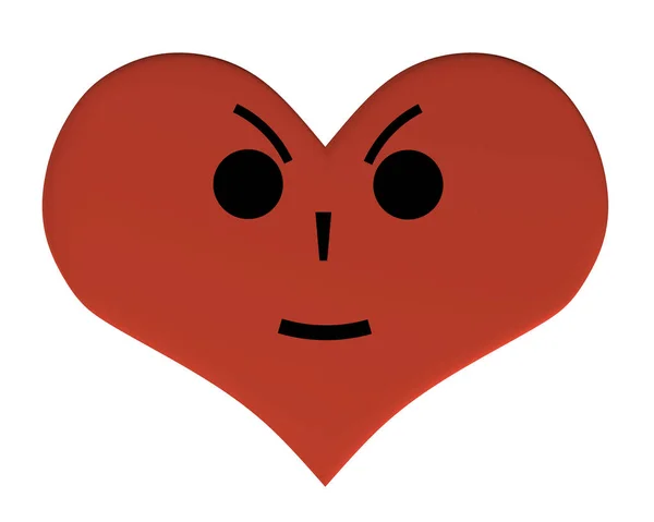 Srdce Výrazem Srdce Výrazem Zlo Vektorové Ilustrace Srdce Výrazem — Stockový vektor