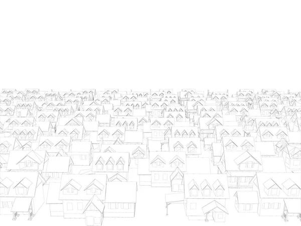 Arrière Plan Avec Des Maisons Ossature Métallique Beaucoup Maisons Composées — Image vectorielle