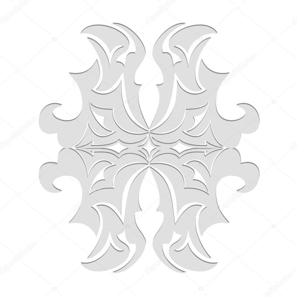 Decorative ornament on a white background. Detailed ornament. Vector illustration with decorative ornaments.