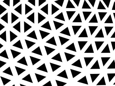 Şablon üçgenler ile. Üçgen siyah ve beyaz şablonu. Vektör çizim.
