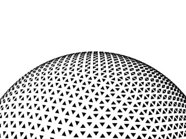 Şablon üçgenler ile. Üçgen siyah ve beyaz şablonu. Vektör çizim.