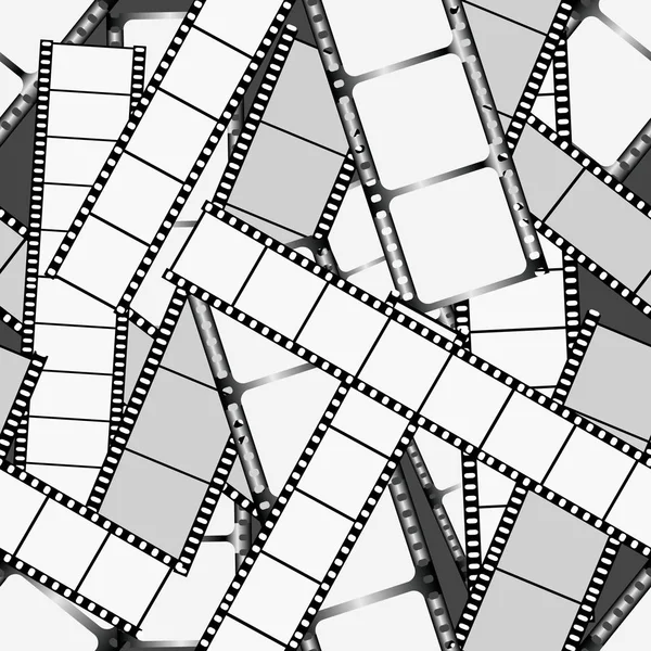 Textura Perfecta Con Película Fotográfica Textura Blanco Negro Ilustración Vectorial — Vector de stock