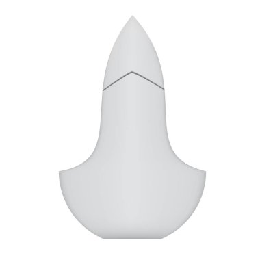 Parfüm ya da diğer sıvılar için şişe. Dekoratif şişe izole edildi. Üç boyutlu. Vektör illüstrasyonu.