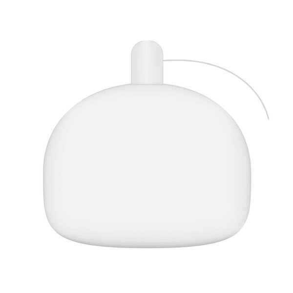 Bottle for perfume or other liquids. Decorative bottle isolated. 3D. Vector illustration.