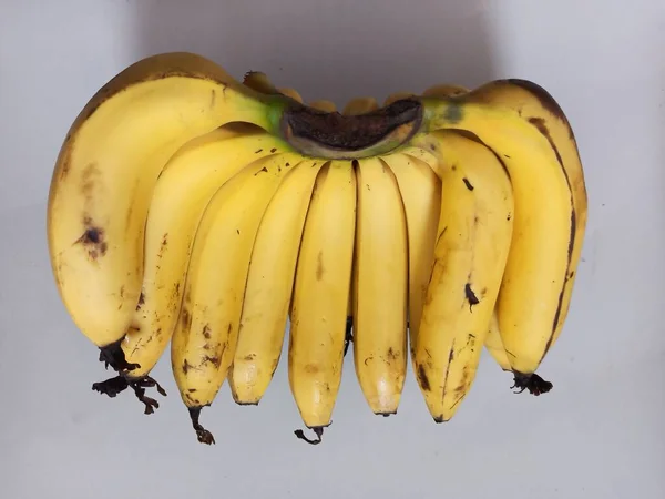 Plátano Plátanos Sobre Fondo Blanco — Foto de Stock
