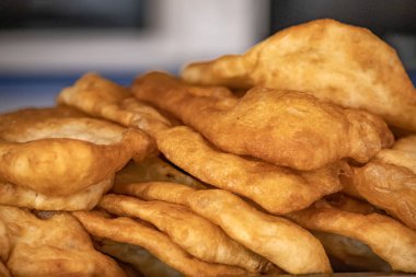 Yağ yakın çekim patates ile kızarmış köftesi