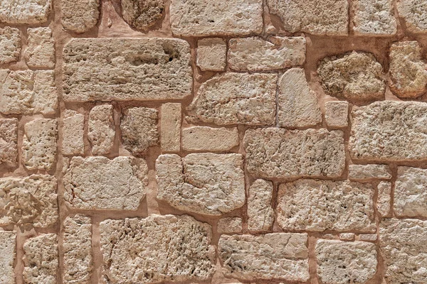 Поверхня кам "яної стіни кам" яної кам "яної кладки Єрусалима. — стокове фото
