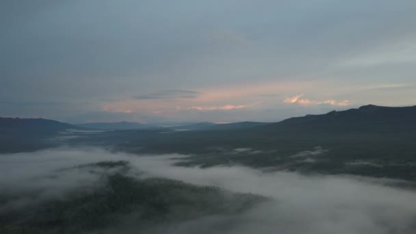 Chaîne Montagnes Dans Les Nuages — Video