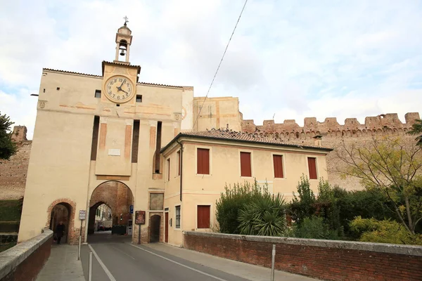 Cittadella Itálie Října 2016 Brána Historického Starého Města Října 2016 — Stock fotografie
