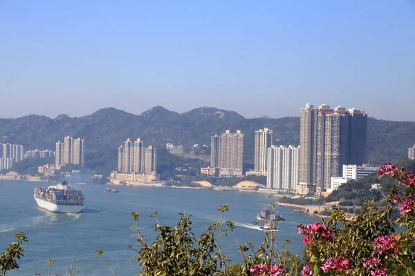 Paesaggio Costiero Rambler Channel Tsing Hong Kong — Foto Stock