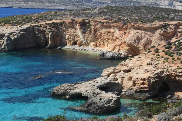 Akdeniz manzara Comino, Malta
