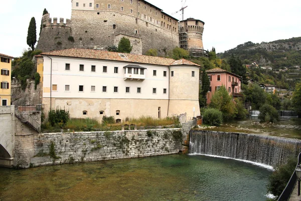 Ciudad Medieval Fortaleza Rovereto Italia — Foto de Stock