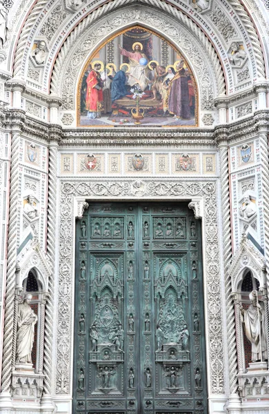 Detale Architektoniczne Katedry Santa Maria Del Fiore Florencji Włochy — Zdjęcie stockowe