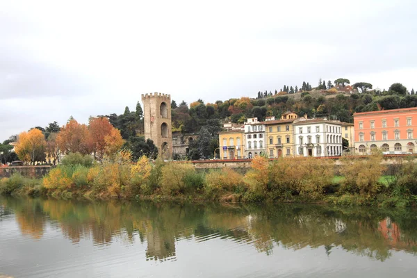 Höstlandskap Florens Italien — Stockfoto